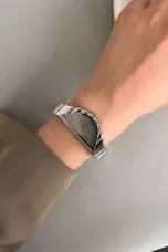 Asymmetric Gold-Tone Quartz Watch