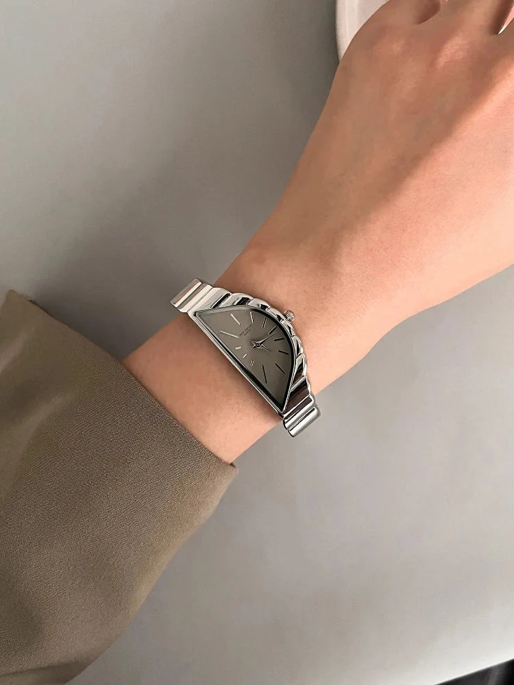 Asymmetric Gold-Tone Quartz Watch