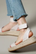 Zulma | Leather Strap Platform Espadrilles