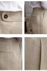 Mildred | 100% Linen High Waist Trousers