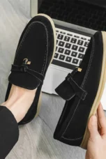 Maxime | Genuine Suede Tassel Loafers