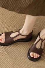Claudia | Braided Strap Buckle Sandals