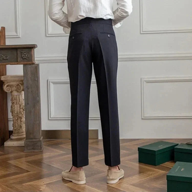 Agnes | High Rise Straight Leg Trousers