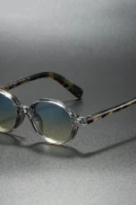 Round Acetate Sunglasses, Gradient Tint