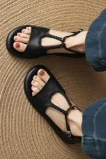 Claudia | Braided Strap Buckle Sandals
