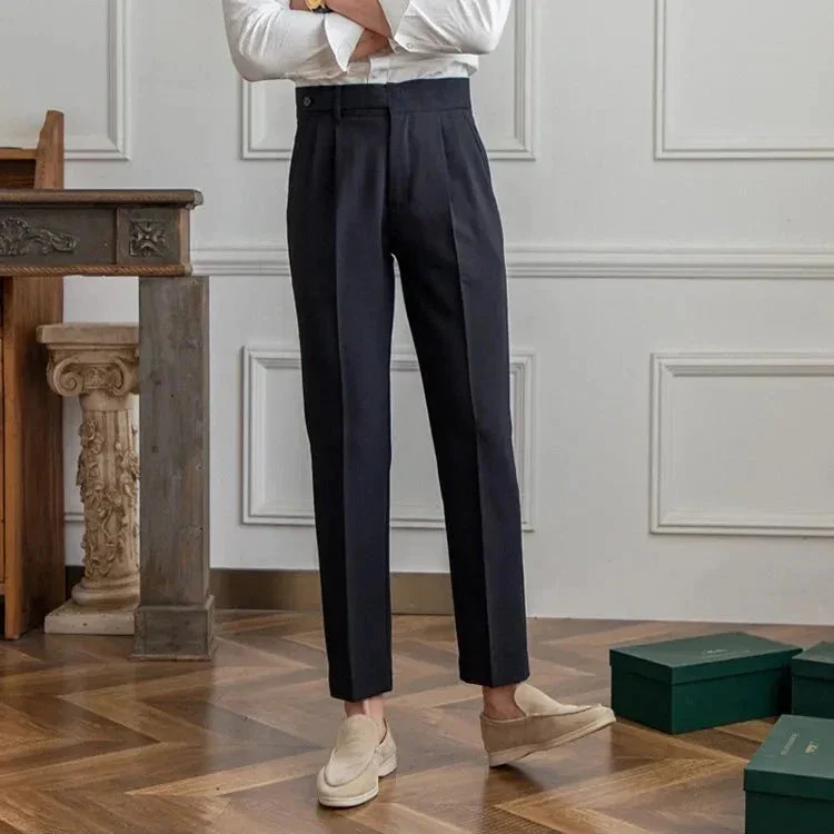 Agnes | High Rise Straight Leg Trousers