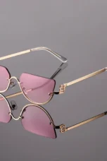 Rimless Gradient Sunglasses, UV400