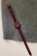 Brass Case Watch, Leather Strap
