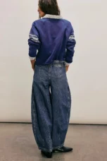 Julienne | Cotton Denim Drawstring Pants