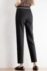 Manon | Cropped Stretch Straight Trousers