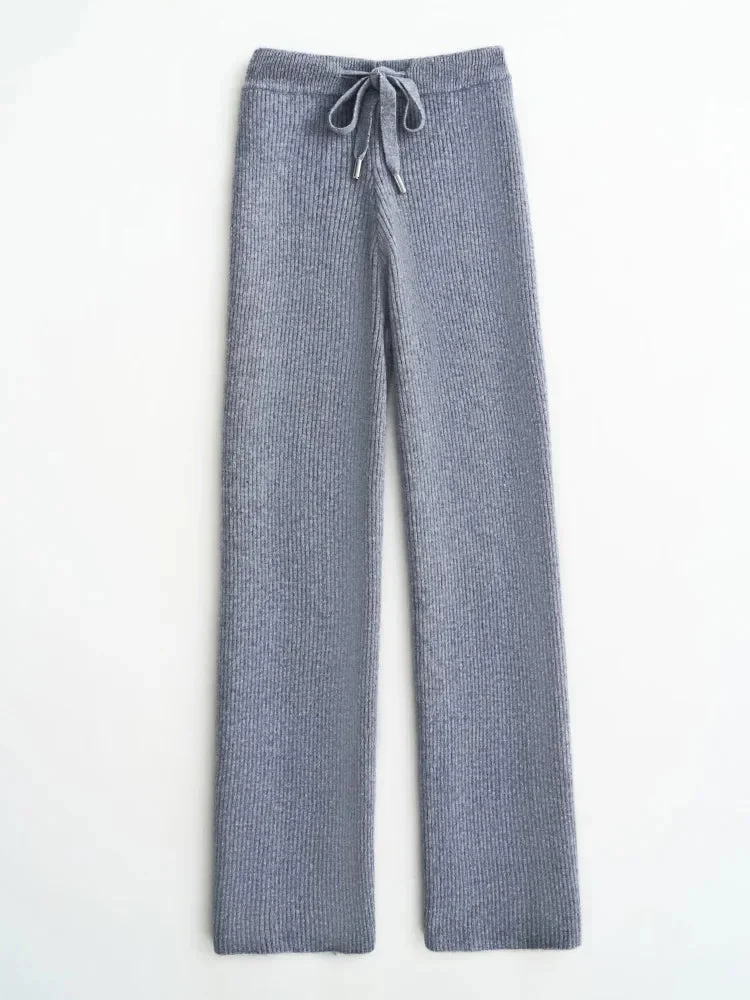 Laurencia | 30% Merino Knit Wide Leg Pants