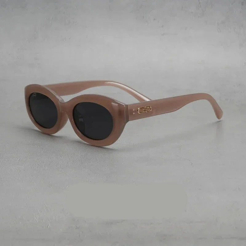Thick Rim Round Sunglasses