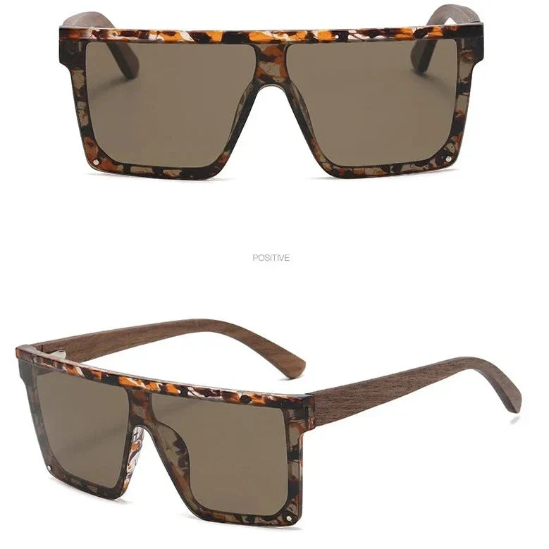 Bamboo Arm Polarized Sunglasses