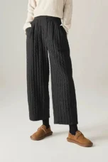 Helene | Quilted Insulated Wide Leg Pants