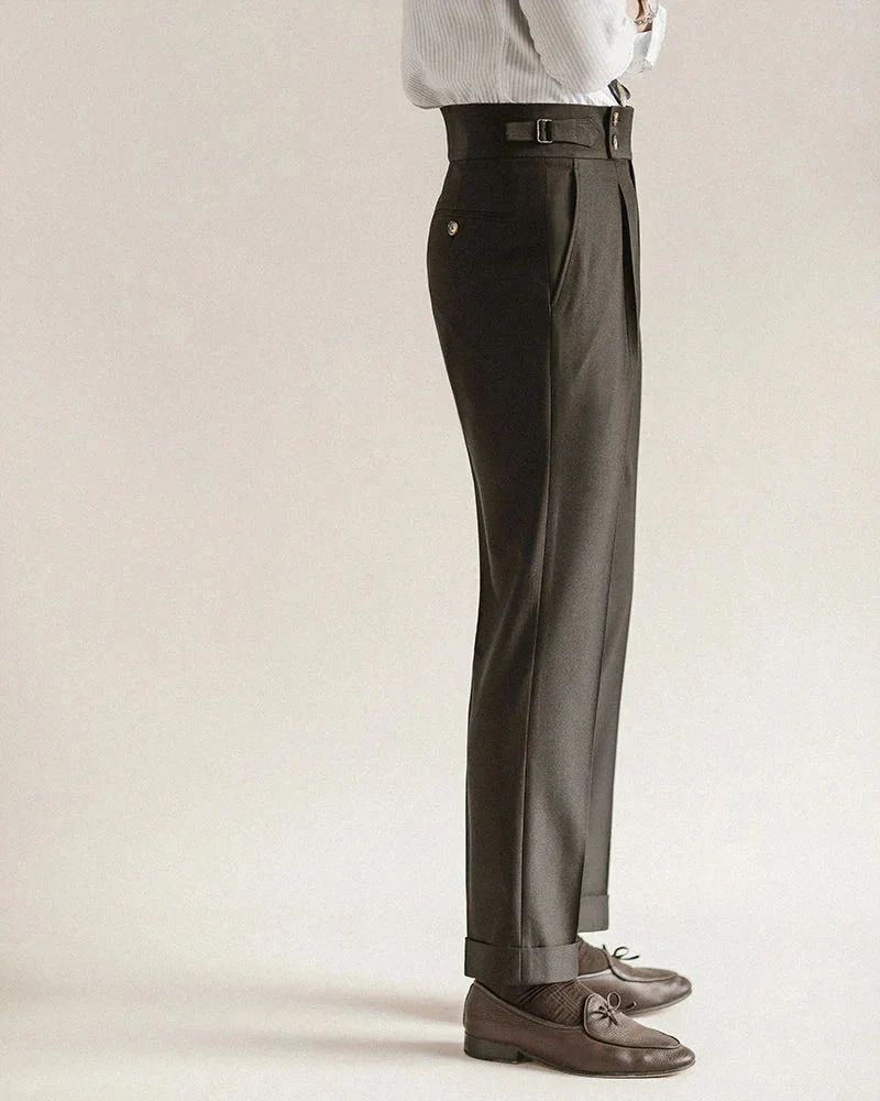 Carole | High Waist Pleated Trousers