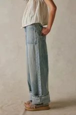 Modestine | Rigid Cotton Wide Leg Jeans