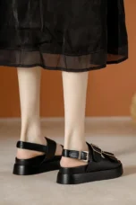 Cesarine | Double Buckle Platform Sandals