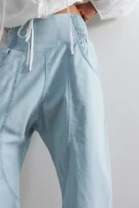 Palmyre | Curved Seam Cotton Linen Pants