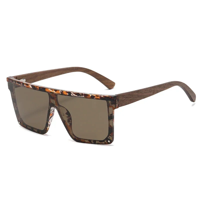 Bamboo Arm Polarized Sunglasses