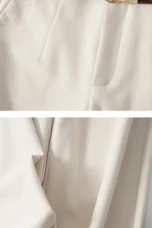 Adelia | 50% Wool Belted Wide Leg Trousers