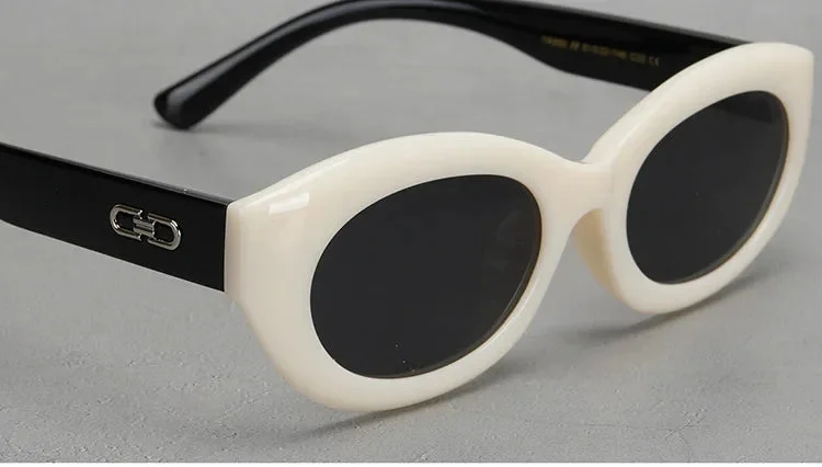 Thick Rim Round Sunglasses