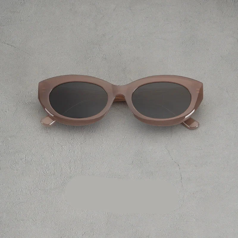 Thick Rim Round Sunglasses