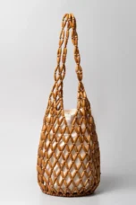 Beaded Open Net Tote, Lined