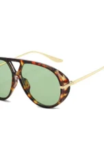Double Bridge Metal Aviator Sunglasses