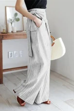 Paquerette | Cotton Pinstripe Trousers