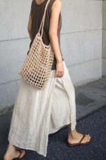 Adelina | Wide Leg 100% Linen Skirt