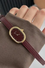 Brass Case Watch, Leather Strap
