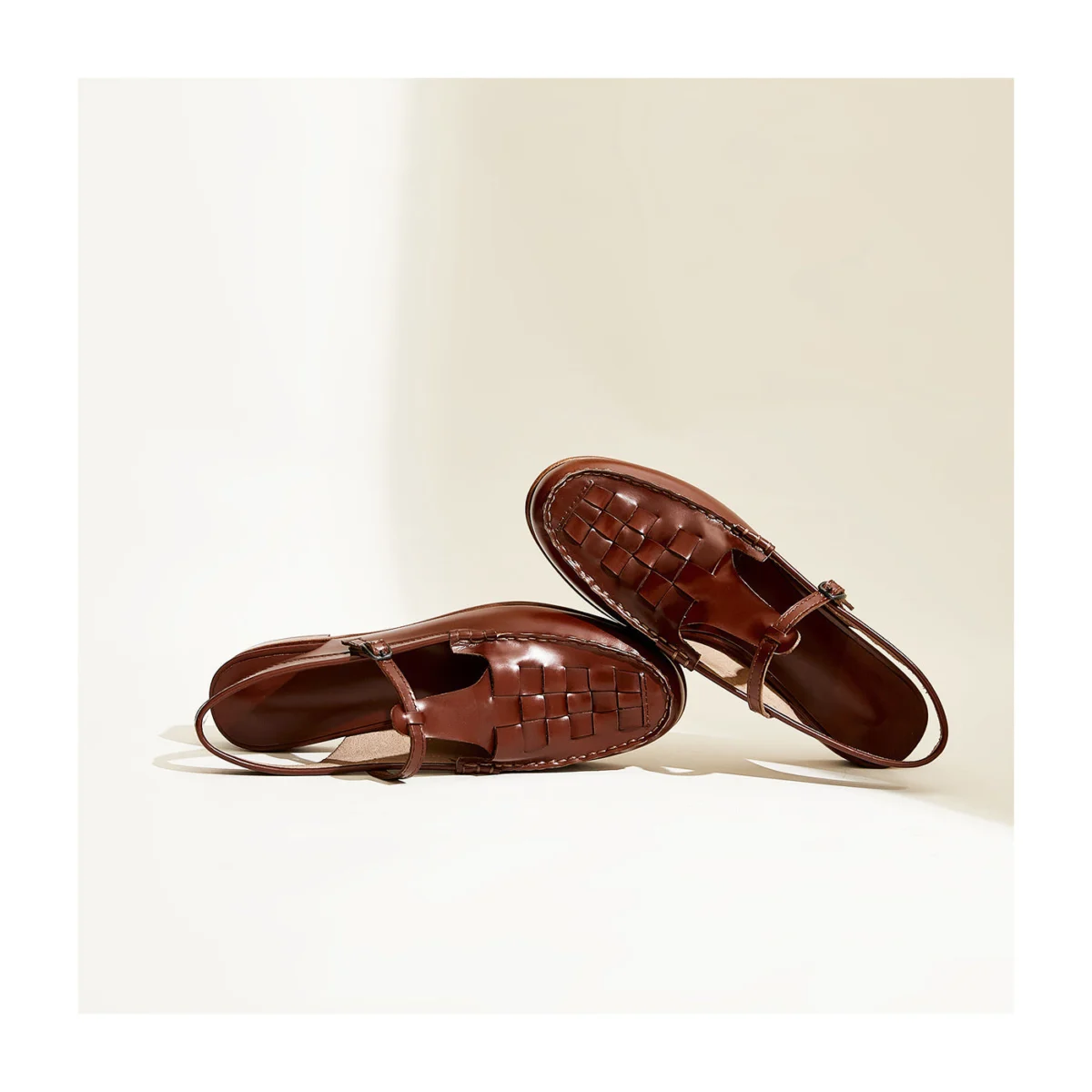 Peggy | Italian Leather Slingback Sandals