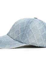 Diamond Stitch Denim Cap