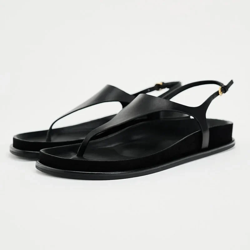 Eudora | Metal Trim Ankle Strap Flats