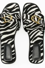 Vitalie | Crossed Strap Cutout Flat Slides