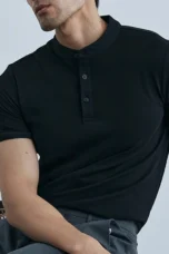 Léonce | Heavy Cotton Buttoned Crew Tee