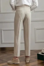 Agnes | High Rise Straight Leg Trousers