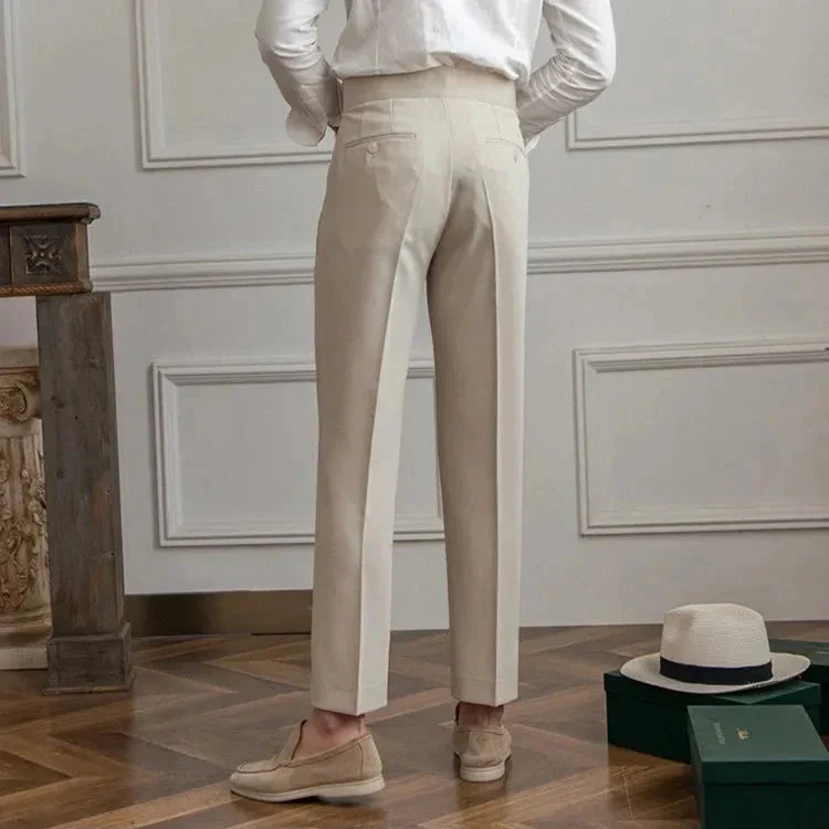 Agnes | High Rise Straight Leg Trousers