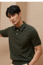 Barnabé | Fine Knit Button Down Polo