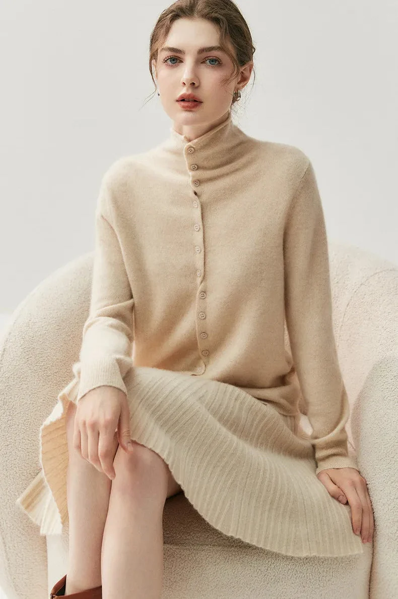 Albertine | Cashmere Button Cardigan