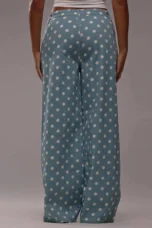 Paule | Polka Dot Cotton Wide Leg Trousers