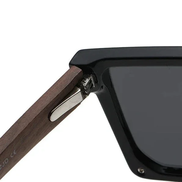 Bamboo Arm Polarized Sunglasses