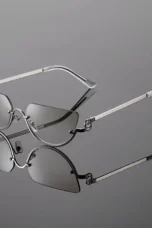 Rimless Gradient Sunglasses, UV400