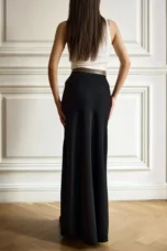 Deborah | Fishtail Hem Satin Maxi Skirt