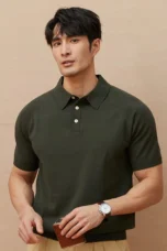 Barnabé | Fine Knit Button Down Polo