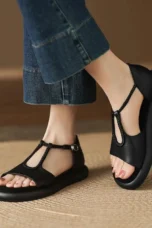 Claudia | Braided Strap Buckle Sandals