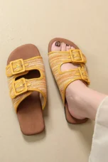 Shirley | Woven Upper Flat Sandals