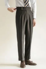 Carole | High Waist Pleated Trousers