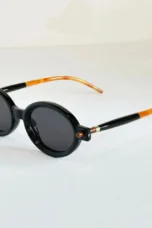 Oval Sunglasses, Brown Tinted Lens