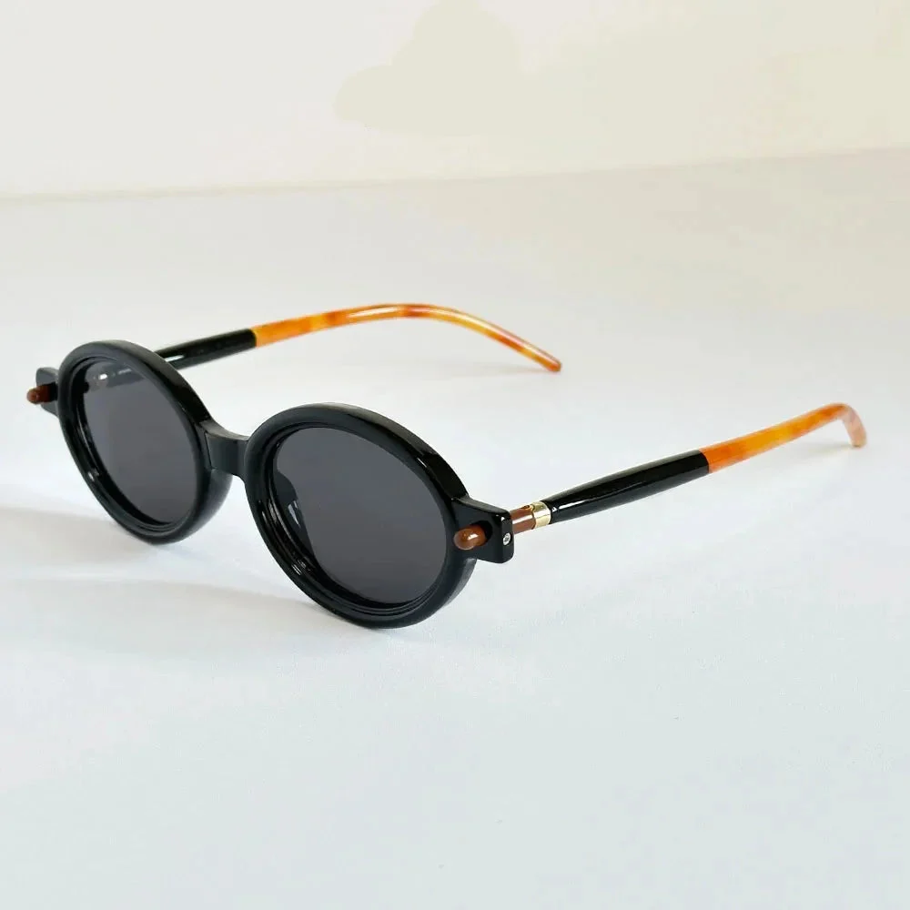 Oval Sunglasses, Brown Tinted Lens